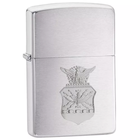 Zippo Air Force Crest - Brush Chrome