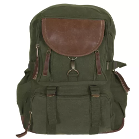 Retro Parisian City Daypack - Olive Drab