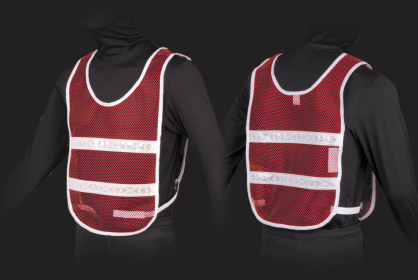 Reflective Standard Safety Vest (Color: Red/White, size: L)