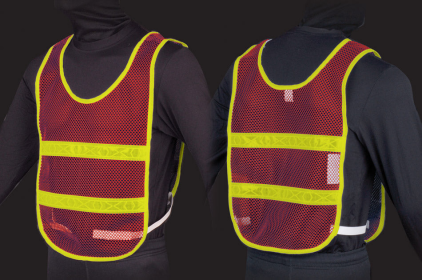 Reflective Standard Safety Vest (Color: Red/Lime, size: L)