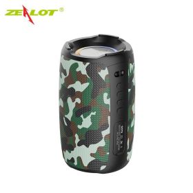 S61 Portable Bluetooth Speaker Double Diaphragm Wireless Subwoofer Waterproof Outdoor Sound Box Stereo Music Surround (Ships From: China, Color: S61-Camouflage)